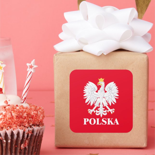 Pegatina Cuadrada Polska 3 (Fiesta)
