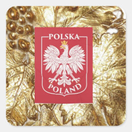 PEGATINA CUADRADA POLSKA POLAND