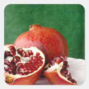 Pegatina Cuadrada Pomegranato
