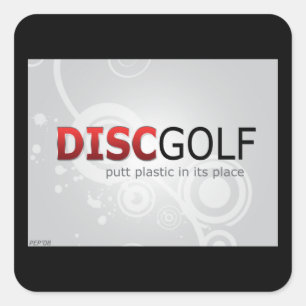 Pegatina Cuadrada Ponga El Plástico En Su Lugar