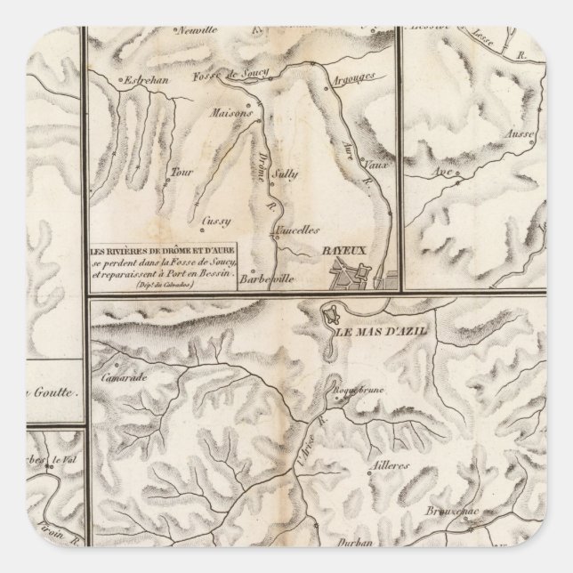 Pegatina Cuadrada Pont naturels (Anverso)