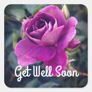 Pegatina Cuadrada Ponte bien pronto en el Iceberg de Borgoña #2-2 Pe