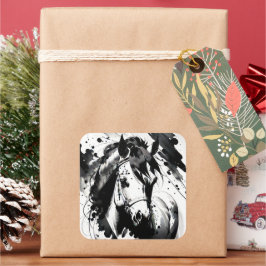 Pegatina Cuadrada Pony espiritual 7