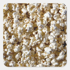 Pegatina Cuadrada Popcorn