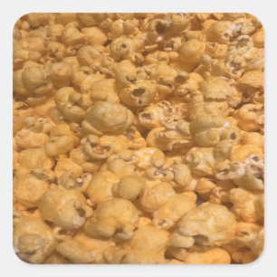 Pegatina Cuadrada Popcorn