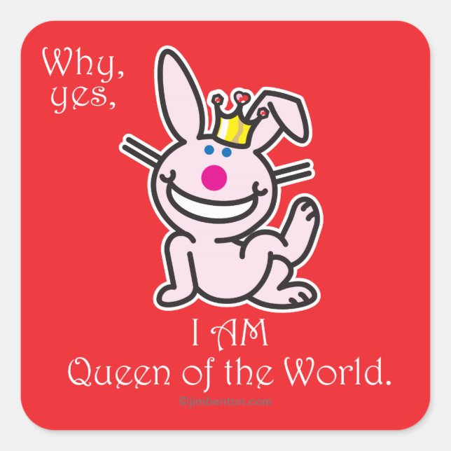 Pegatina Cuadrada Por qué sí (Anverso)