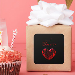 Pegatina Cuadrada Por siempre 