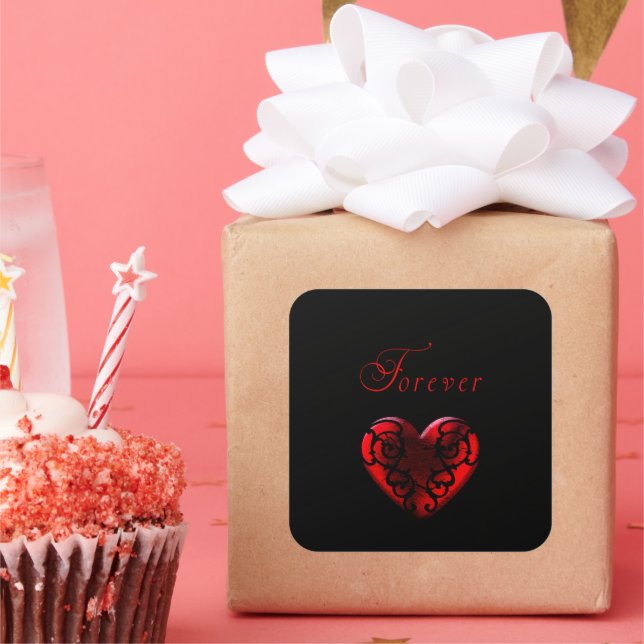 Pegatina Cuadrada Por siempre  (Fiesta)