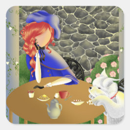 Pegatina Cuadrada Por siempre amor pegatinas afectuosos