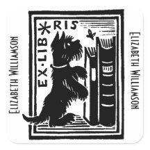 Porcino Vintage Ex Libris Bookplate Monograma
