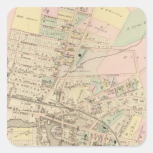 Pegatina Cuadrada Port Chester, Nueva York 2