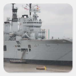 Pegatina Cuadrada Portaaviones británicos