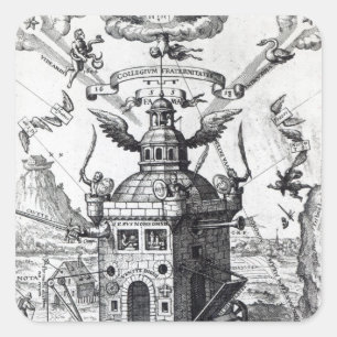 Pegatina Cuadrada Portada 'Collegium Fama Fraternitatis'