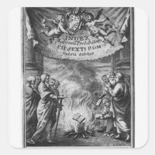 Pegatina Cuadrada Portada de 'Index Librorum Prohibitorum'