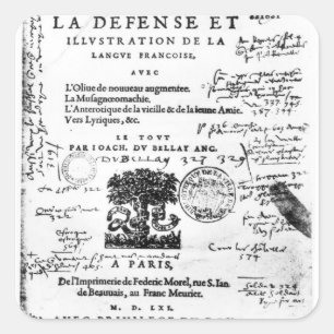 Pegatina Cuadrada Portada de 'La Defense et Ilustracion
