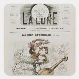 Pegatina Cuadrada Portada del 'La Lune