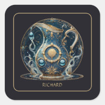 Portador de Agua Celestial Zodíaco Acuario Negro O
