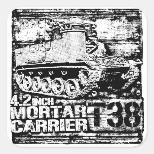 Pegatina Cuadrada Portadora de mortero T38 de 4,2 pulgadas