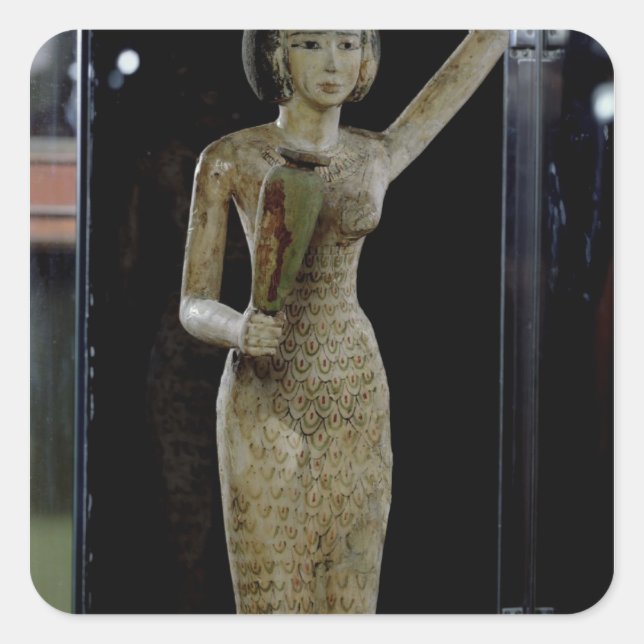 Pegatina Cuadrada Portadora de ofrendas con agua (Anverso)