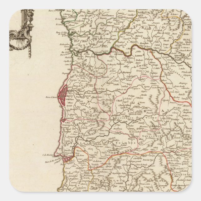 Pegatina Cuadrada Portugal 6 (Anverso)