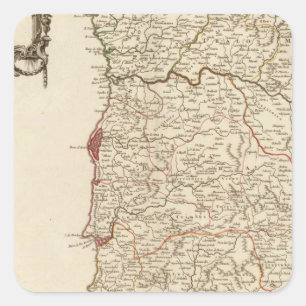 Pegatina Cuadrada Portugal 6