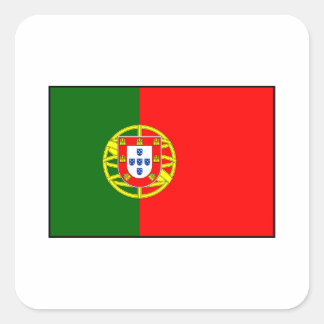 Pegatina Cuadrada Portugal - Bandera portuguesa