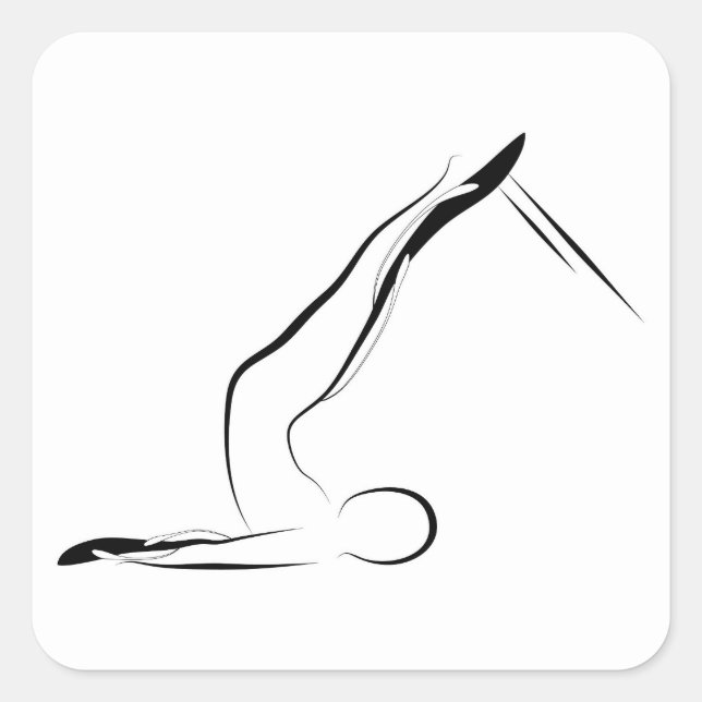 Pegatina Cuadrada Posada de pilares (Anverso)