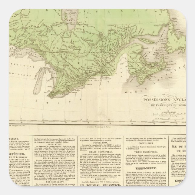 Pegatina Cuadrada Posesiones en inglés (Anverso)