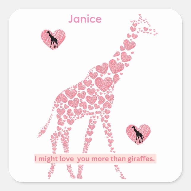 Pegatina Cuadrada Postal (Anverso)