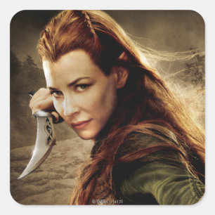 Pegatina Cuadrada Poster 1 del carácter de TAURIEL™