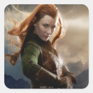 Pegatina Cuadrada Poster 2 del carácter de TAURIEL™