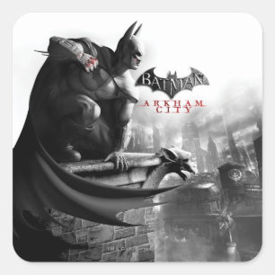 Pegatina Cuadrada POSTER de CA - Batman Gargoyle Ledge