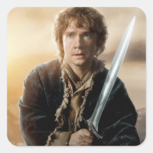Pegatina Cuadrada POSTER de caracteres BILBO BAGGINS™ 2