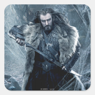 Pegatina Cuadrada POSTER de caracteres THORIN OAKENSHIELD™ 3