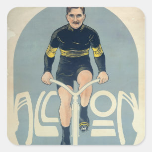 Pegatina Cuadrada Poster que representa a Francois Faber