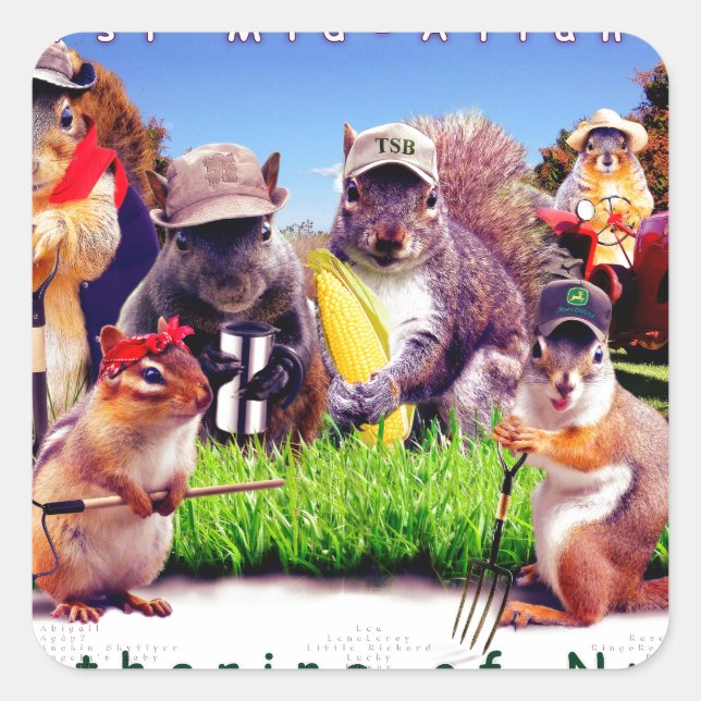 Pegatina Cuadrada Poster TSB (Anverso)