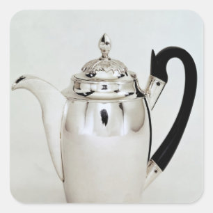 Pegatina Cuadrada Pote del chocolate, Leningrad, 1804