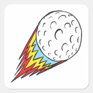 Pegatina Cuadrada Potencia en bruto