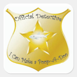 Pegatina Cuadrada Potty Training Poop~A~Doo Pegatinas Bads