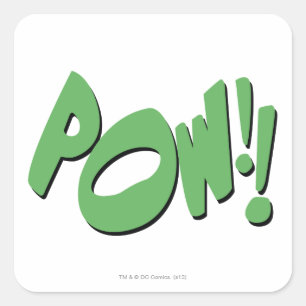 PEGATINA CUADRADA ¡POW!