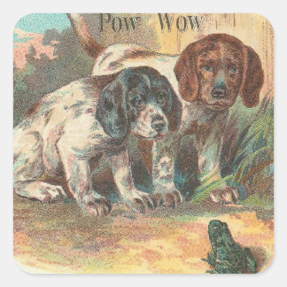 Pegatina Cuadrada Pow Wow