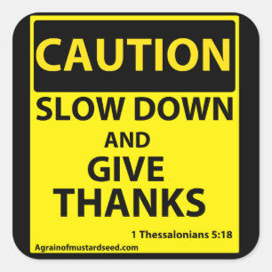 Pegatina Cuadrada Precaución