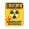 Precaución Material radiactivo