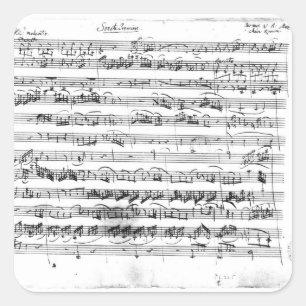 Pegatina Cuadrada Premier de Sonate para el violín y el clavicordio