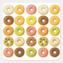 Pegatina Cuadrada ¡Preocúpate, sé feliz!