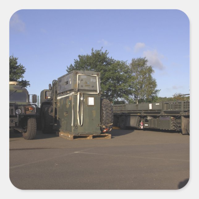 Pegatina Cuadrada Preparación de la carga (Anverso)