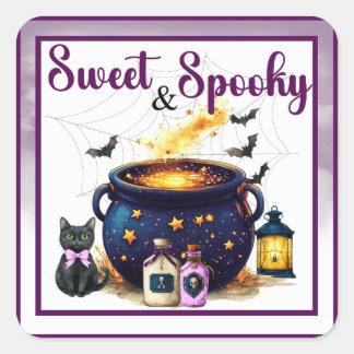 Pegatina Cuadrada Preparando Un Bebé