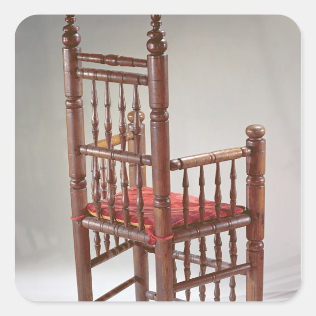 Pegatina Cuadrada Presidente de Brewster (Anverso)