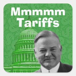 Pegatina Cuadrada Presidente Herbert Hoover Tarifas