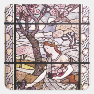 Pegatina Cuadrada Primavera, 1894